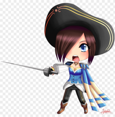 fiora chibi - league of legends ClearCut PNG Isolated Graphic PNG transparent with Clear Background ID ca3215d6