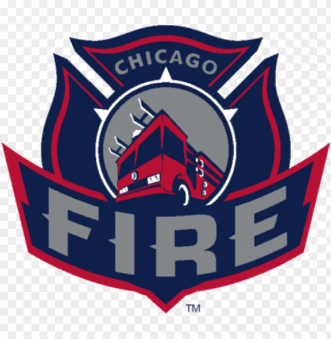 fire badge - chicago fire soccer Clean Background Isolated PNG Illustration