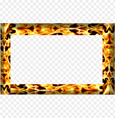 fire clipart frame - fire Isolated Object with Transparent Background PNG