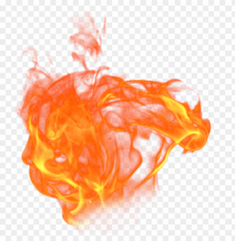 fire effect photoshop Isolated Character with Transparent Background PNG