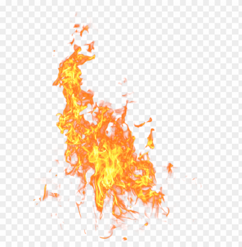 fire effect Isolated Object with Transparency in PNG