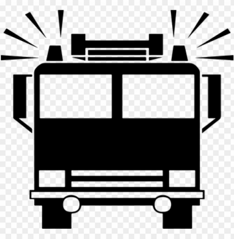 fire fireman firemen icon sirens transport - fire truck silhouette vector free PNG images for advertising