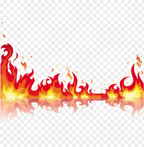 fire flame free download - fire flames clipart border PNG transparent graphic