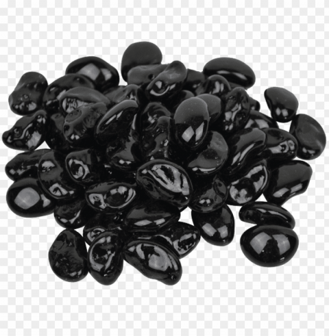 fire glass pebbles black licorice 10lb - pebble No-background PNGs