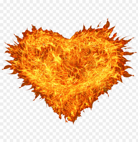 Fire Heart Transparent - Wallpaper Isolated Character On HighResolution PNG