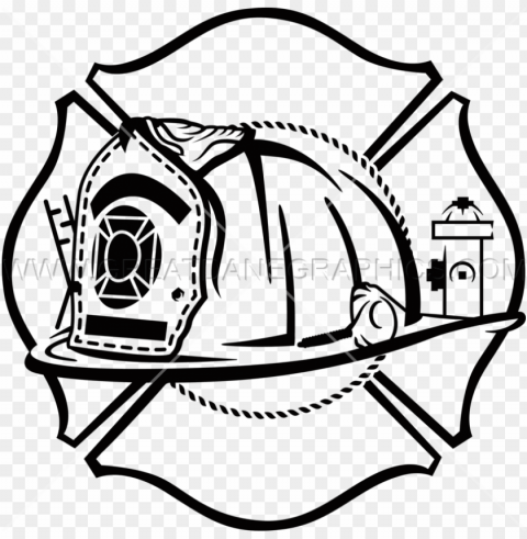 fire helmet clipart - fire department maltese cross clipart ClearCut Background PNG Isolated Item