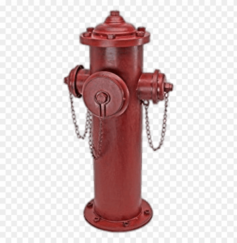 Fire Hydrant Secured With Chains PNG With No Bg