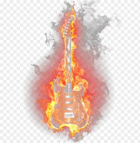 fire light flame guitar burning download clipart Free PNG images with alpha channel set