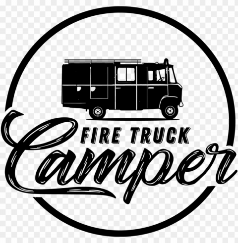 fire truck camper 2 - truck camper Clear Background Isolation in PNG Format