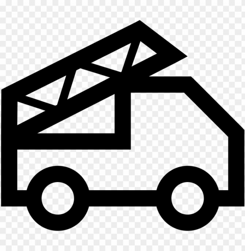 fire truck icon - inventory management icon Transparent PNG Object with Isolation