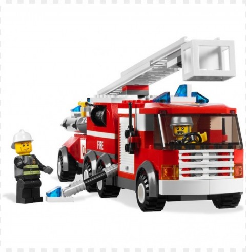 fire truck lego Clear Background PNG Isolated Graphic