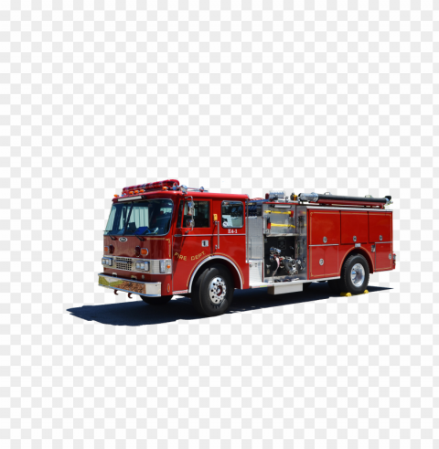 firefighter fire truck PNG images with alpha channel selection