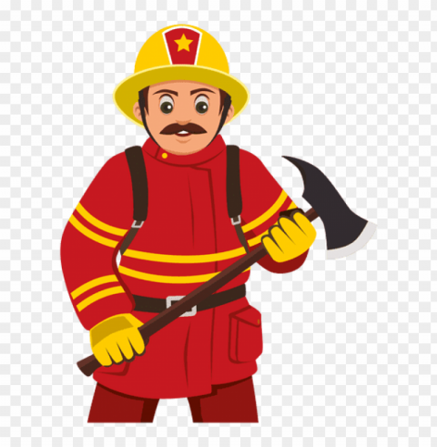 firefighter PNG images with transparent layer