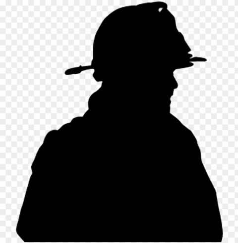 firefighter silhouette PNG pictures with no background required