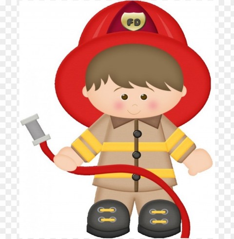 fireman Isolated Subject with Transparent PNG