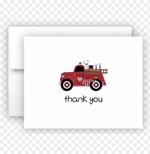 firetruck fire truck printed thank you cards folded - jeep wrangler Alpha channel PNGs PNG transparent with Clear Background ID 6fef129d