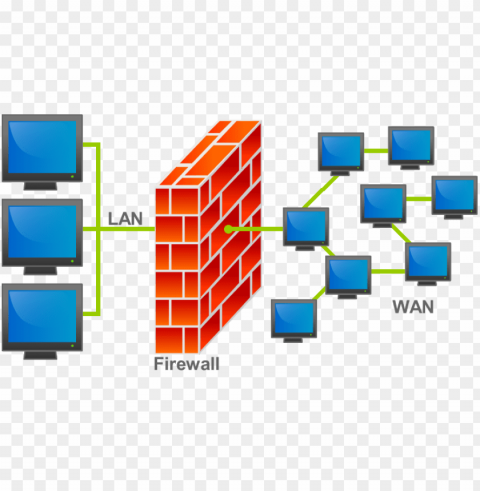 firewall Transparent Background Isolation in PNG Format