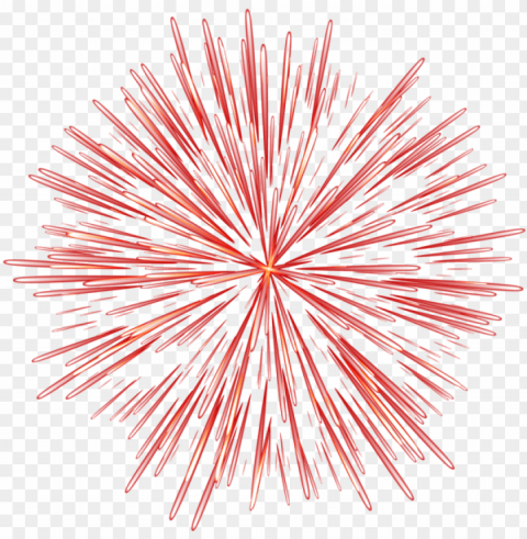 Firework Red Image - Art Isolated Character In Transparent PNG Format