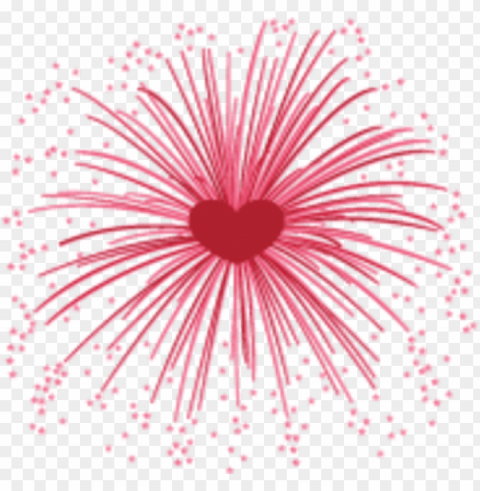 fireworks clipart - heart firework PNG images with transparent canvas compilation