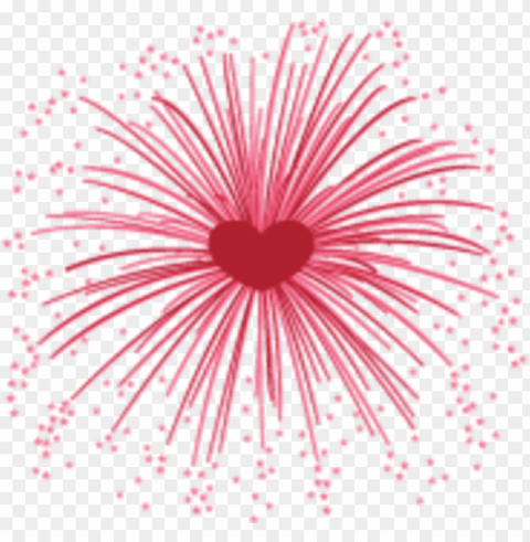 Fireworks Clipart - Heart Firework PNG Images With Transparent Canvas Compilation