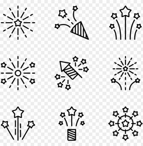 fireworks - firework icon transparent background PNG graphics with clear alpha channel broad selection