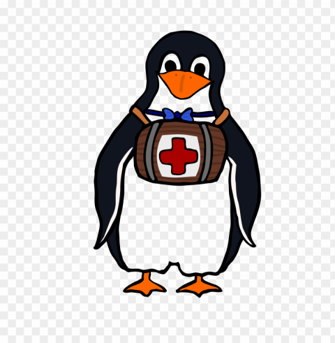first aid penguin PNG without watermark free PNG transparent with Clear Background ID 81f4723f