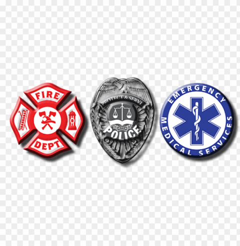 first responder gear - first responders logos Isolated Object on Transparent Background in PNG