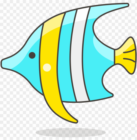 fish clip art simple lovely - dibujo peces tropicales animados Isolated Element in HighQuality PNG