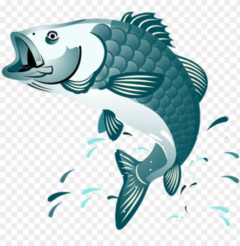 fish jumping clipart Isolated Graphic Element in HighResolution PNG