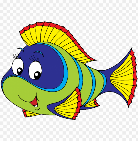 fish clipart - pez de colores dibujo High Resolution PNG Isolated Illustration