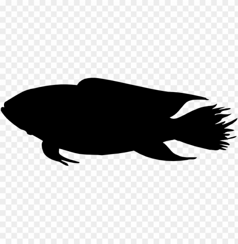 fish silhouette HighQuality Transparent PNG Isolated Artwork