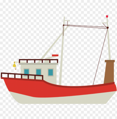 fishing boat icon Isolated Item in HighQuality Transparent PNG