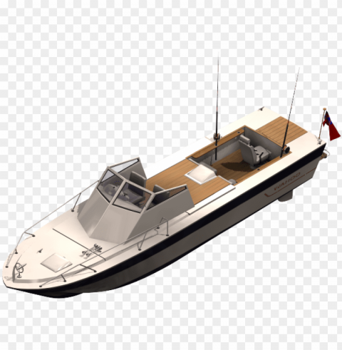fishing boat - revit boat Isolated Graphic on Clear PNG