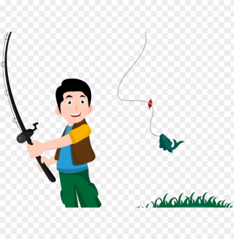 fishing pole clipart transparent - angli PNG images with alpha background