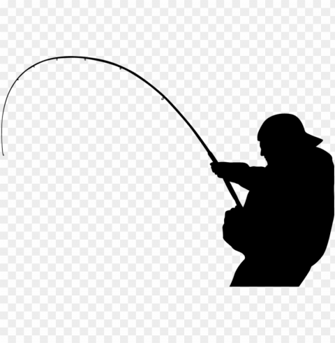 fishing pole silhouette at getdrawings - fishing rod Free PNG images with transparent background