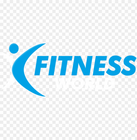 fitness world logo Isolated Object with Transparency in PNG