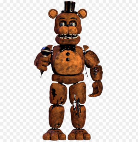 five nights at freddys bonnie full body download - fnaf 2 withered golden freddy Isolated Object with Transparent Background in PNG