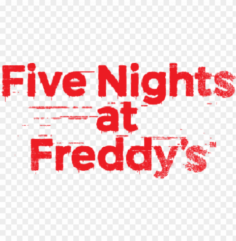 five nights at freddy's - five nights at freddy logo HighQuality PNG Isolated on Transparent Background