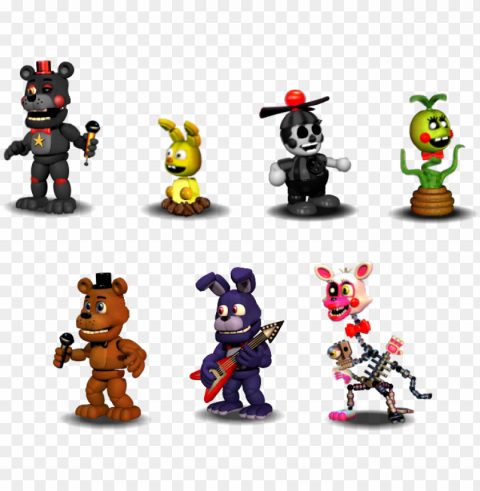 five nights at freddy's - fnaf world fnaf 1 characters Free PNG images with clear backdrop