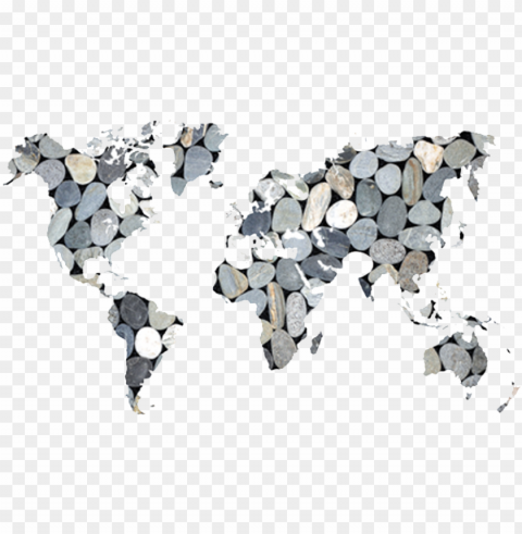 five stones global - free world map cartoo Isolated Illustration in HighQuality Transparent PNG