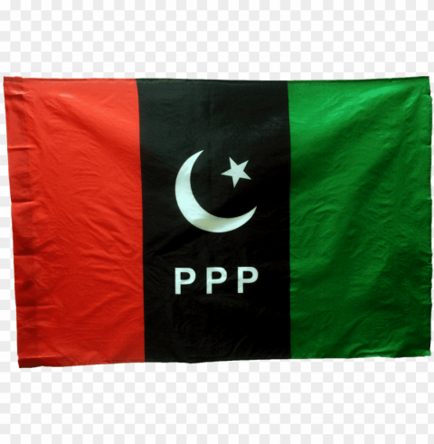 flag 3 sizes chinese fabric - pakistan peoples party fla Isolated Artwork on Clear Transparent PNG