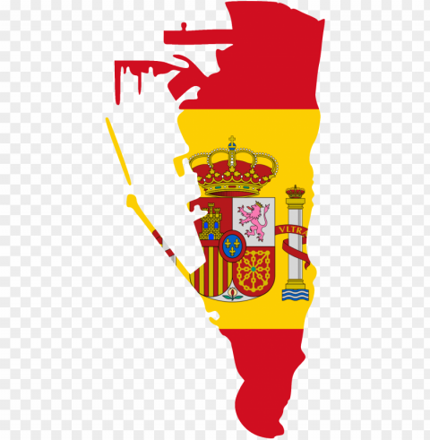 flag map of gibraltar - spain fla Isolated Subject on HighQuality Transparent PNG