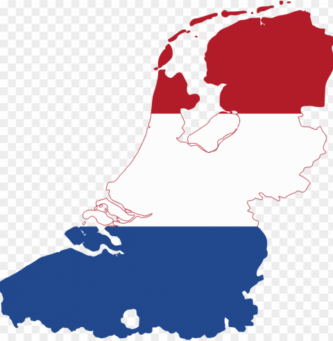 flag map of the dutch language - netherland flag ma PNG with clear overlay