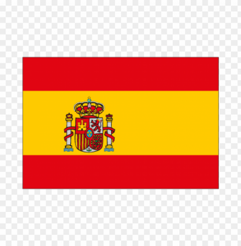 flag of spain vector logo PNG Isolated Object with Clear Transparency