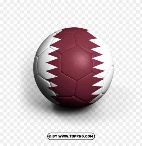 flag qatar in ball HighQuality Transparent PNG Isolated Artwork