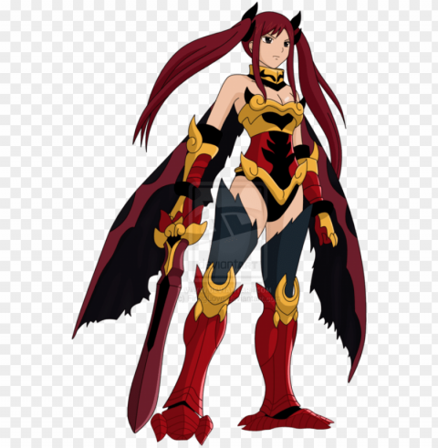 flame empress armor erza cosplay fairy tail gray - fairy tail erza fire empress armor Isolated Artwork in HighResolution PNG