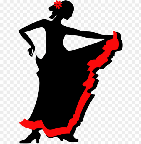 flamenco dance silhouette clip art - clip art flamenco dancer HighResolution PNG Isolated Illustration