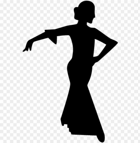 flamenco female dancer silhouette vector - female dancer silhouette PNG images with high-quality resolution