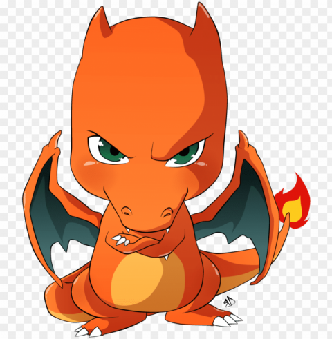 flaming charizard - charizard baby PNG for design