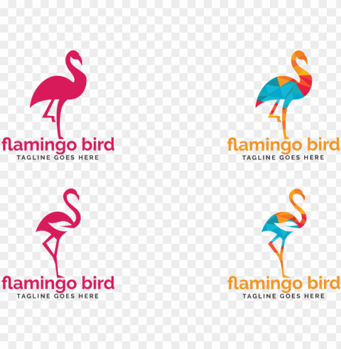 flamingo bird logo design - logo Clear PNG pictures bundle